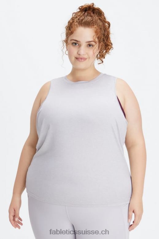 femmes réservoir arrière ouvert dry-flex B0B6R2128 gris doux chiné Fabletics