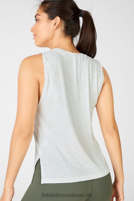 femmes réservoir d\'amour B0B6R2403 gris clair chiné Fabletics