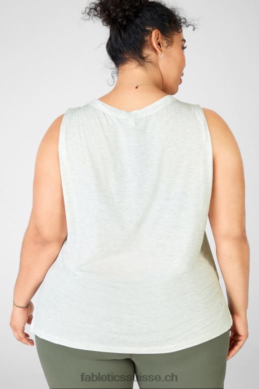 femmes réservoir d\'amour B0B6R2404 gris clair chiné Fabletics