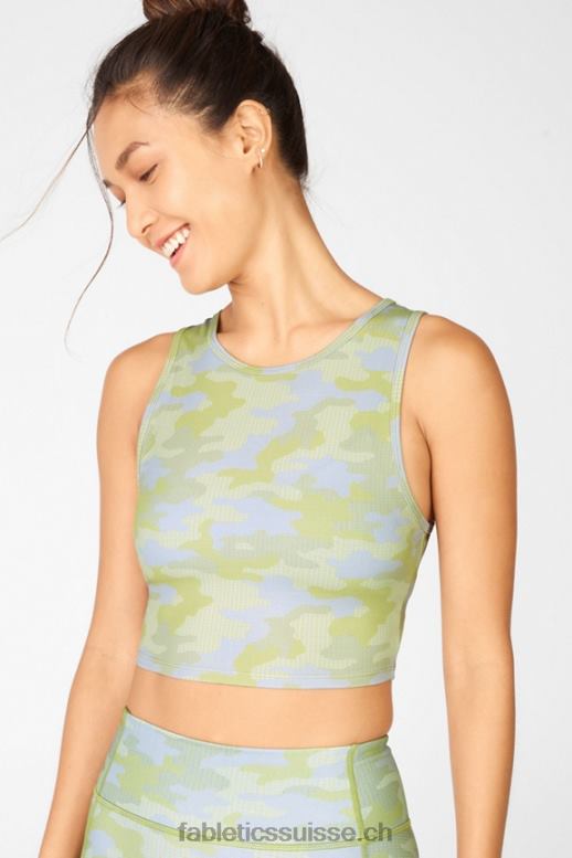 femmes réservoir de culture ressler B0B6R2346 camouflage gris à pois Fabletics