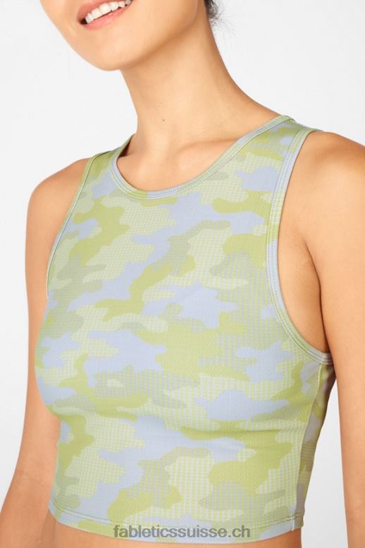 femmes réservoir de culture ressler B0B6R2346 camouflage gris à pois Fabletics