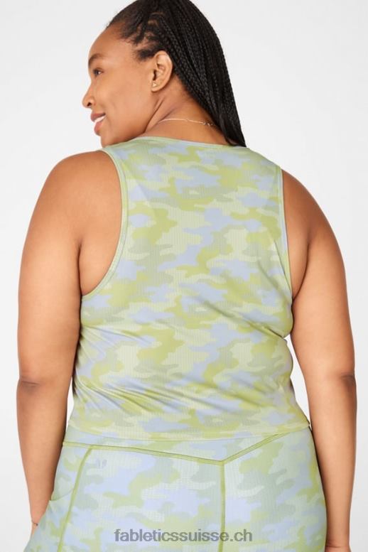 femmes réservoir de culture ressler B0B6R2347 camouflage gris à pois Fabletics