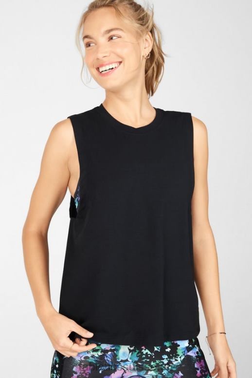 femmes réservoir de muscle de jade B0B6R2350 noir Fabletics