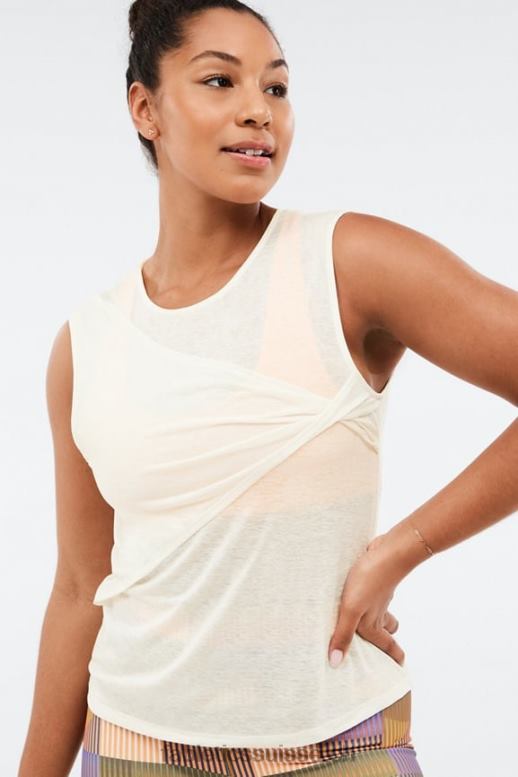 femmes réservoir de torsion avant miah B0B6R2344 mascarpone Fabletics