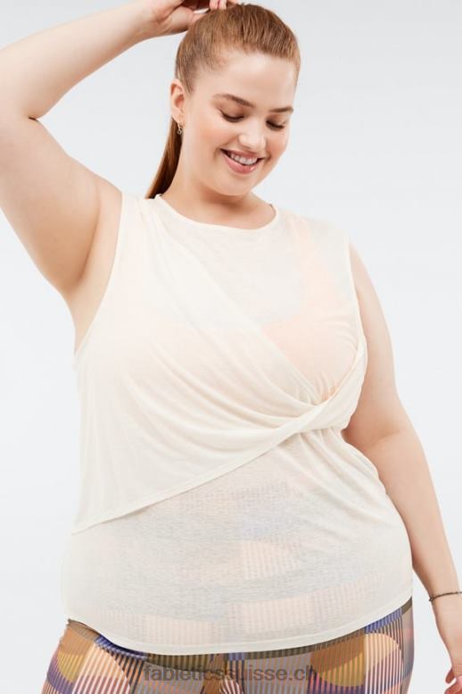femmes réservoir de torsion avant miah B0B6R2345 mascarpone Fabletics