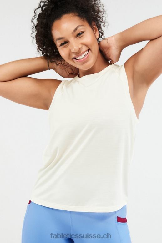 femmes réservoir musculaire éco-responsable B0B6R2304 logo éclat de noix de coco/cerise Fabletics