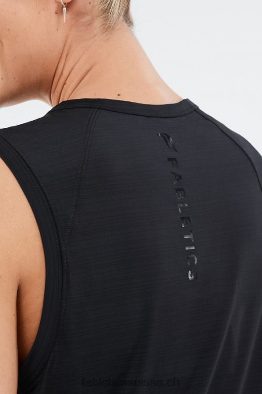 femmes réservoir musculaire éco-responsable B0B6R2305 logo en aluminium noir Fabletics