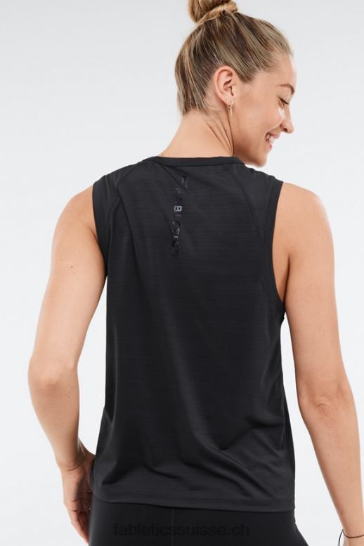 femmes réservoir musculaire éco-responsable B0B6R2305 logo en aluminium noir Fabletics