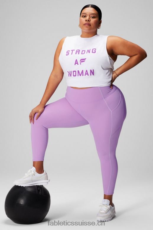 femmes réservoir musculaire de la journée internationale B0B6R2169 blanc classique/graphique Fabletics