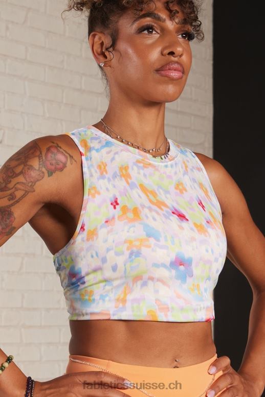 femmes réservoir musculaire dry-flex B0B6R2206 club floral/athlétique nouvelle vague Fabletics