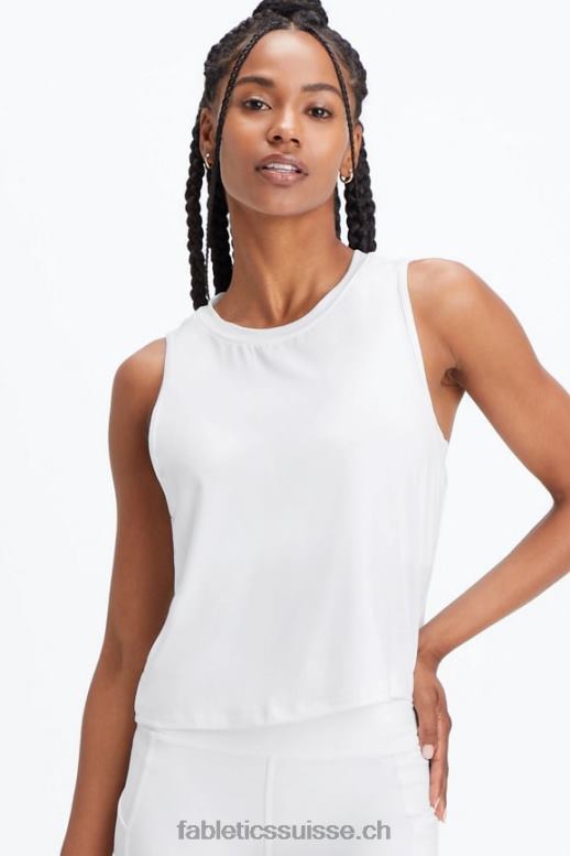 femmes réservoir musculaire dry-flex B0B6R2209 blanc brillant Fabletics