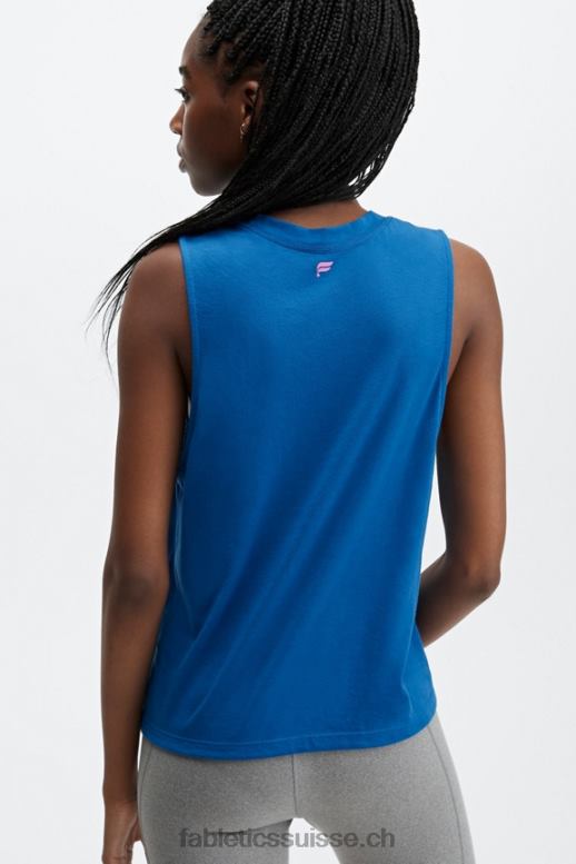 femmes réservoir musculaire recadrée B0B6R2332 se sentir bien/bleu électrique Fabletics