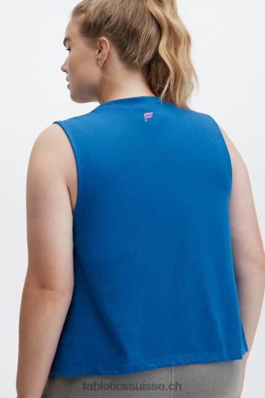 femmes réservoir musculaire recadrée B0B6R2333 se sentir bien/bleu électrique Fabletics