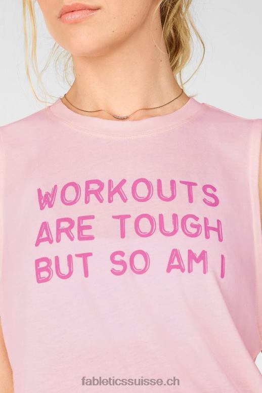 femmes réservoir musculaire recadrée B0B6R2416 rose rougissant Fabletics