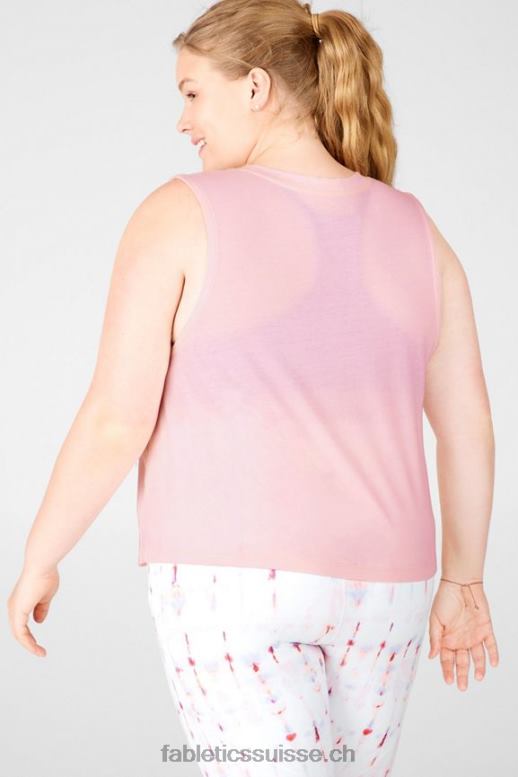 femmes réservoir musculaire recadrée B0B6R2417 rose rougissant Fabletics