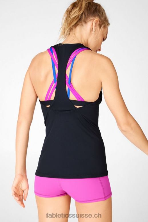 femmes soutien-gorge intégré boost B0B6R2384 noir/fiesta multi Fabletics