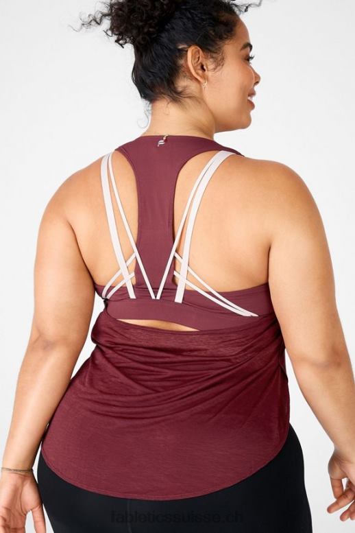 femmes soutien-gorge intégré boost B0B6R2387 rouille/rose perle Fabletics