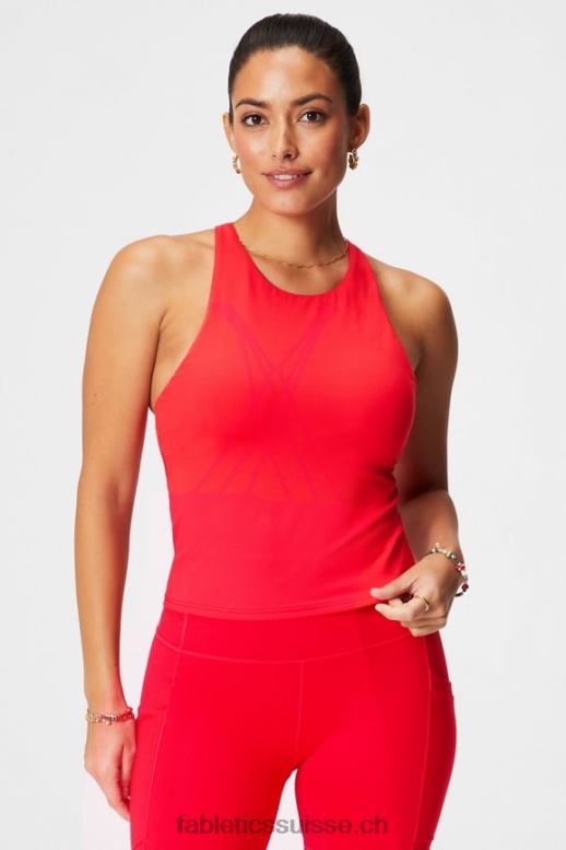 femmes soutien-gorge intégré à bretelles B0B6R2129 cerise classique Fabletics