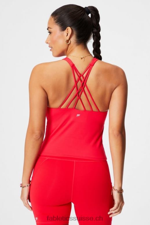 femmes soutien-gorge intégré à bretelles B0B6R2129 cerise classique Fabletics