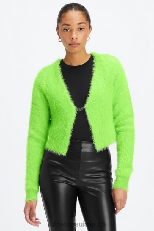 femmes cardigan court B0B6R2625 pomme aigre Fabletics