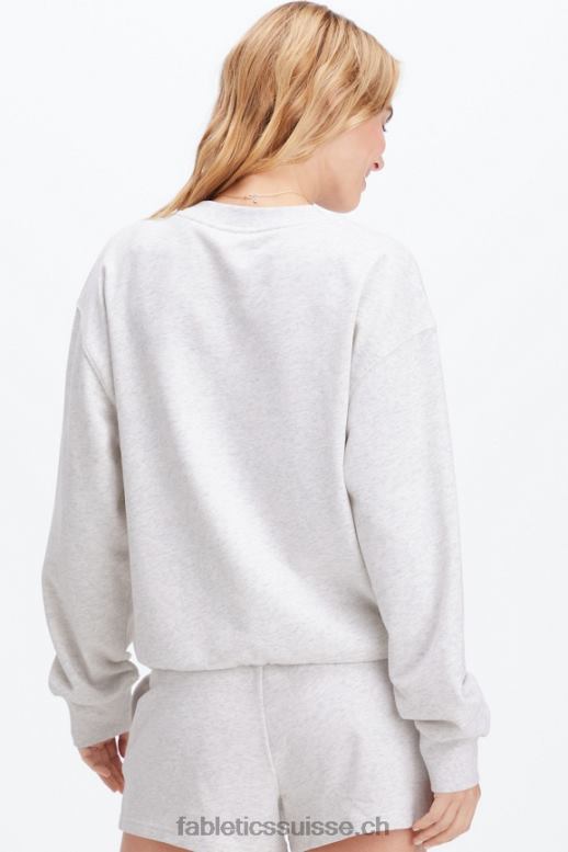 femmes col ras du cou court et léger B0B6R2652 soft grey heather/athletic club Fabletics