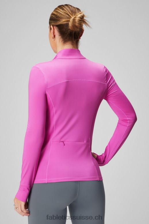 femmes couche intermédiaire à demi-zip phoenix B0B6R2580 évasion/logo rose Fabletics