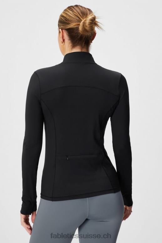 femmes couche intermédiaire à demi-zip phoenix B0B6R2581 noir Fabletics
