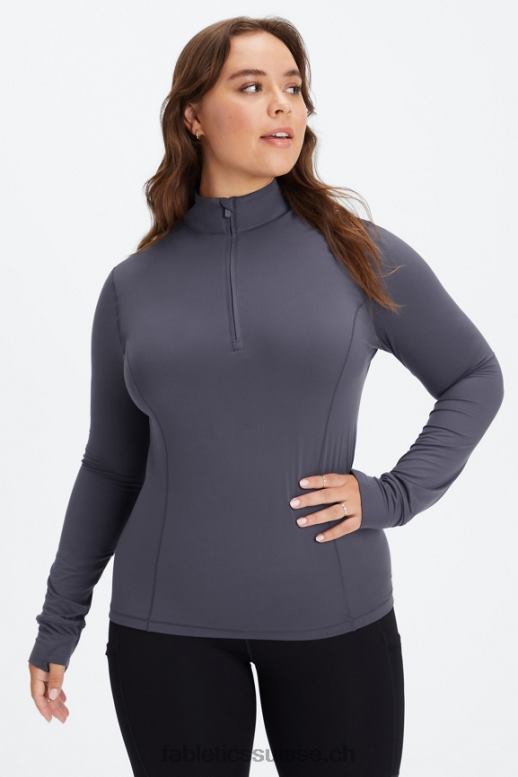 femmes couche intermédiaire à demi-zip phoenix B0B6R2582 étain Fabletics