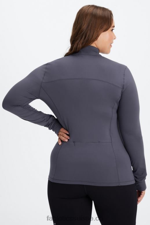 femmes couche intermédiaire à demi-zip phoenix B0B6R2582 étain Fabletics