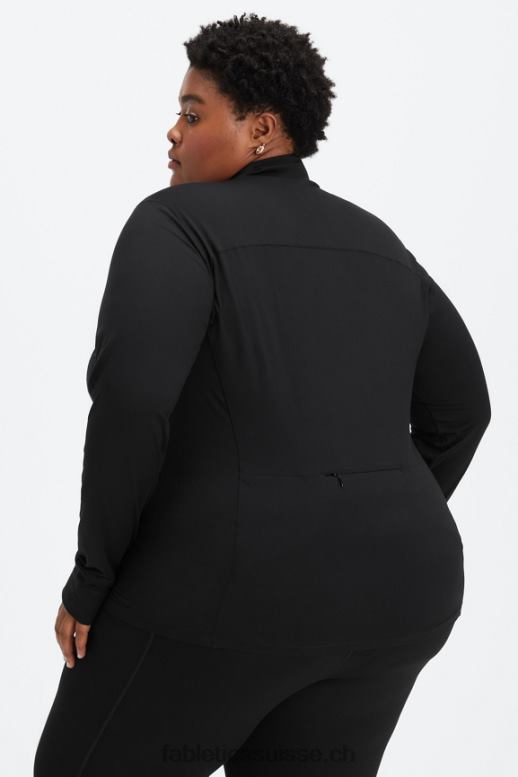 femmes couche intermédiaire à demi-zip phoenix B0B6R2584 noir Fabletics