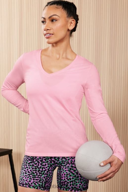 femmes haut à manches longues en plumes B0B6R2575 ballerine brillante Fabletics