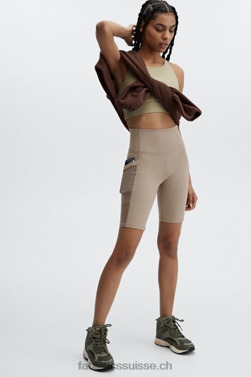 femmes polaire rayne 1/4 zip B0B6R2511 Café Chicorée Fabletics