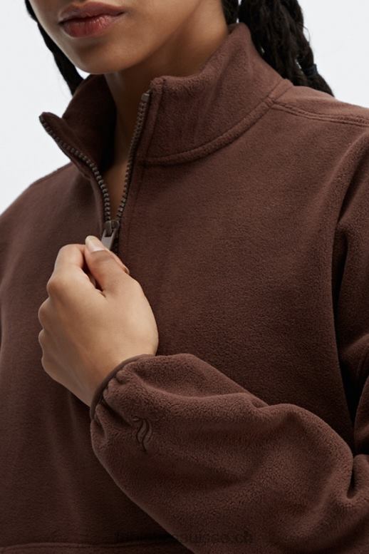 femmes polaire rayne 1/4 zip B0B6R2511 Café Chicorée Fabletics