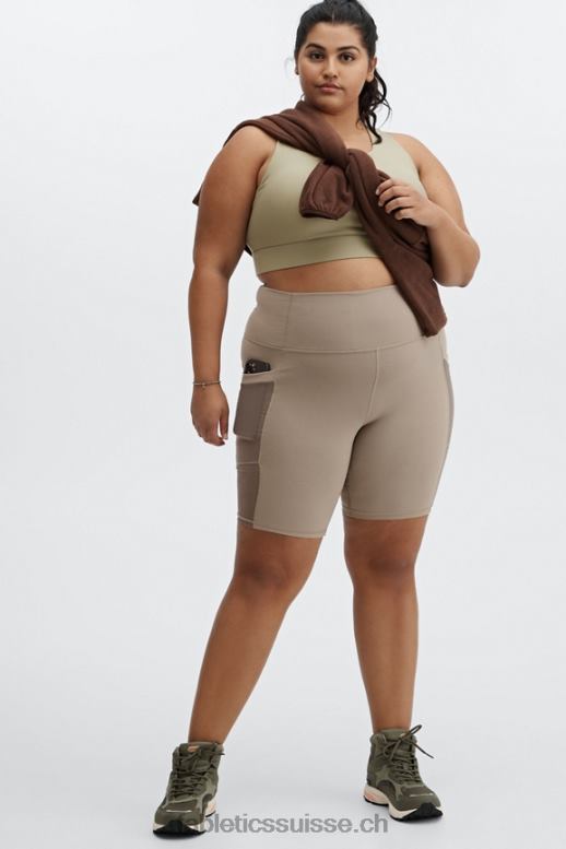 femmes polaire rayne 1/4 zip B0B6R2512 Café Chicorée Fabletics