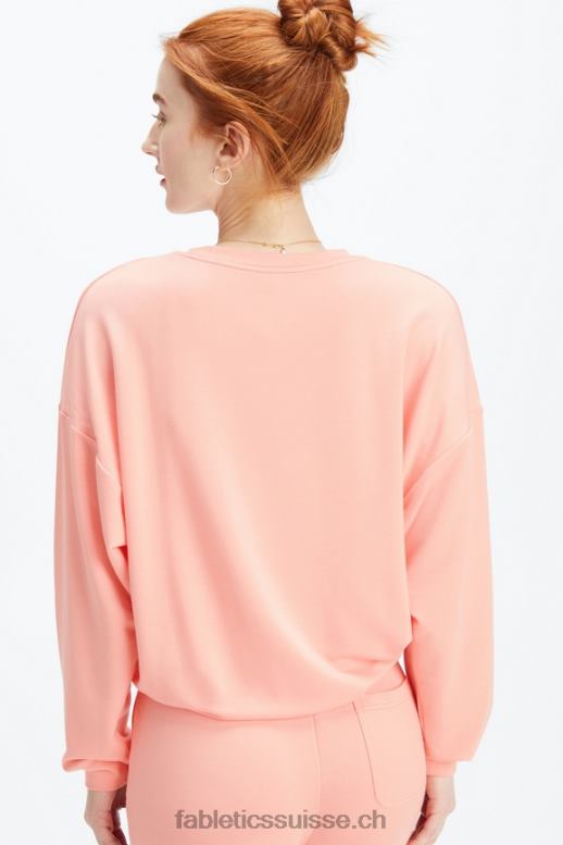 femmes pull cintré de luxe B0B6R2428 poussière rose Fabletics