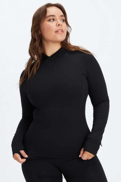 femmes sweat à capuche Phoenix Run B0B6R2464 noir Fabletics