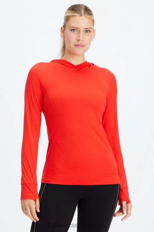 femmes sweat à capuche Phoenix Run B0B6R2465 cerise électrique Fabletics