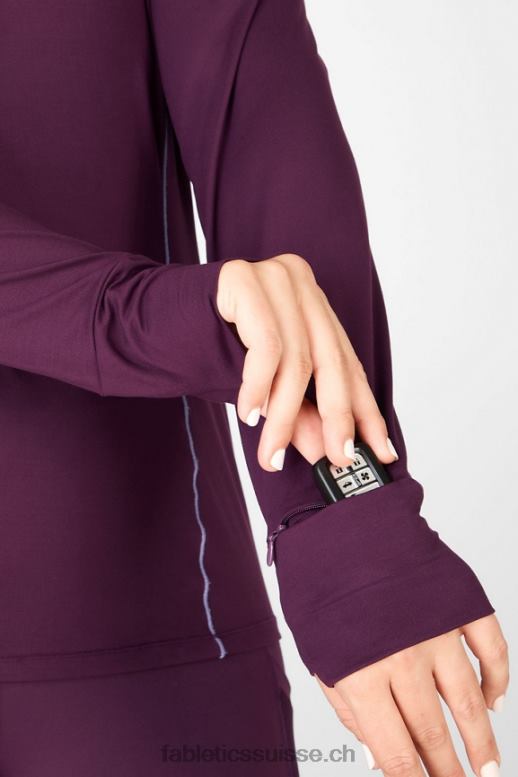 femmes sweat à capuche Phoenix Run B0B6R2472 prune parfaite/violette Fabletics