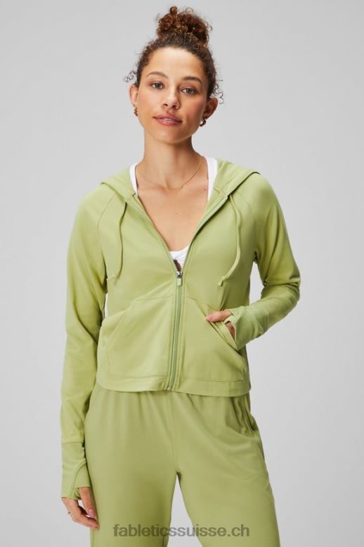 femmes sweat à capuche court Oasis B0B6R2445 violon Fabletics
