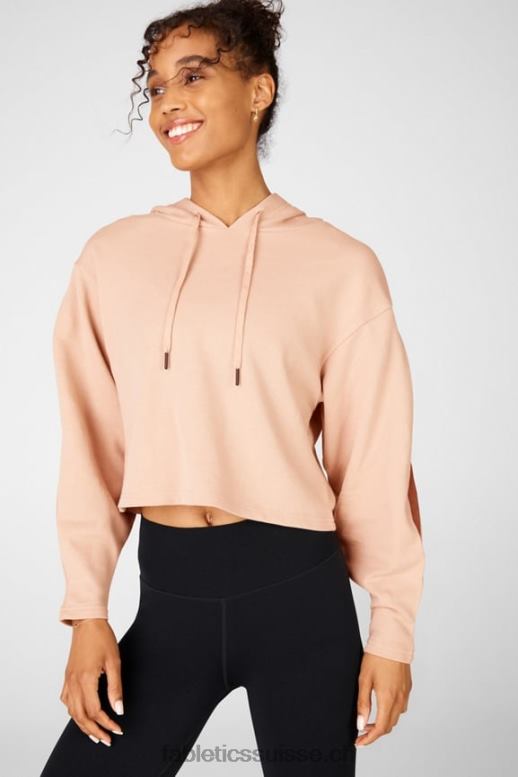 femmes sweat à capuche court audrey B0B6R2557 bronze clair/terre Fabletics