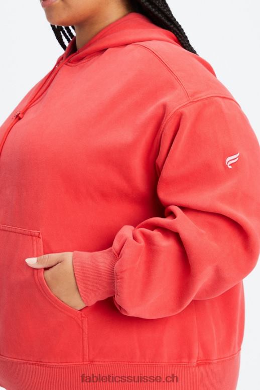 femmes sweat à capuche en polaire pour toujours B0B6R2493 merisier électrique lavé/blanc Fabletics