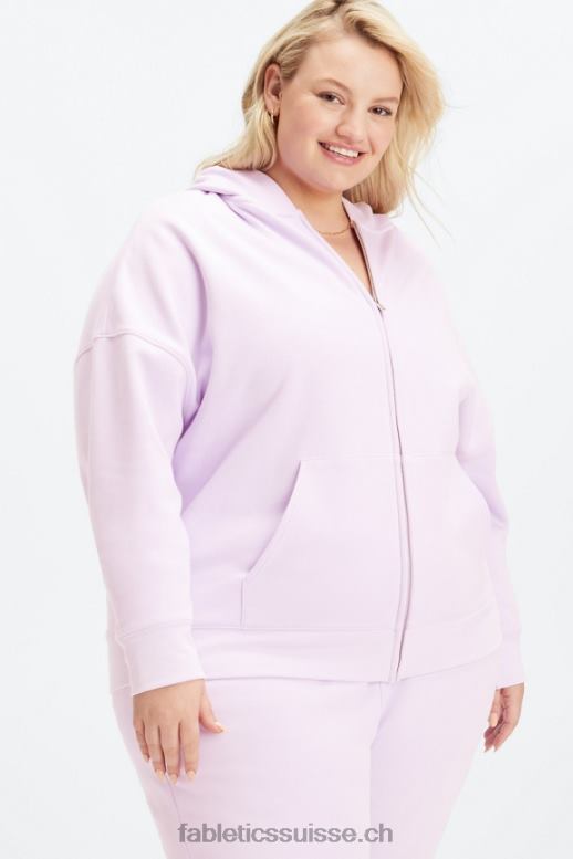 femmes sweat à capuche entièrement zippé B0B6R2662 iris brumeux Fabletics