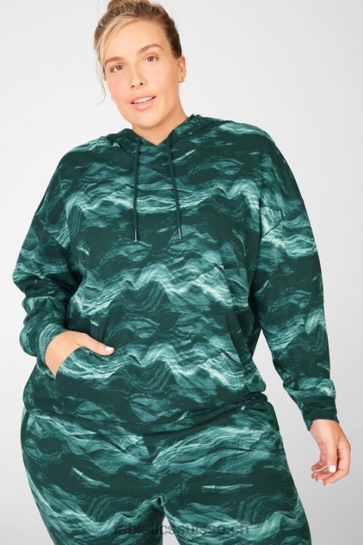femmes sweat à capuche esmi B0B6R2544 vagues de cristal Fabletics