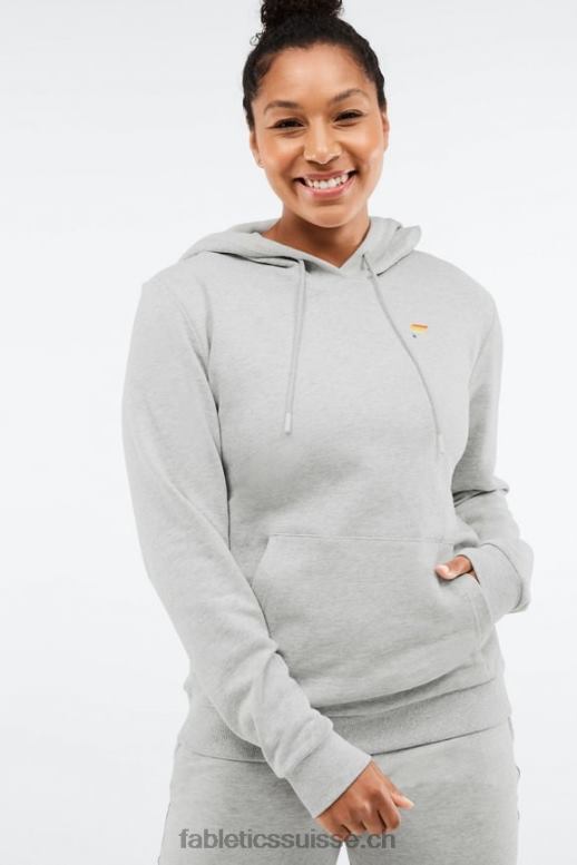 femmes sweat à capuche fierté B0B6R2527 Brume grise bruyère Fabletics