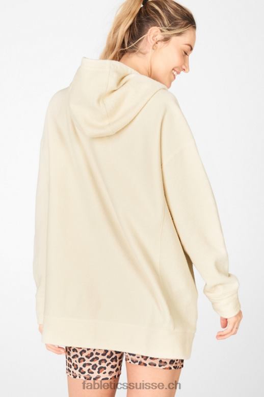 femmes sweat à capuche oversize écoresponsable B0B6R2700 avoine Fabletics