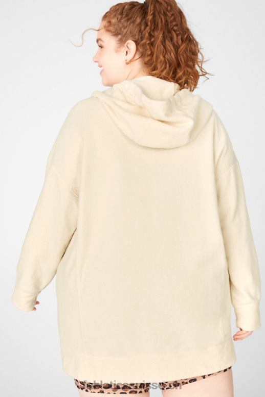 femmes sweat à capuche oversize écoresponsable B0B6R2701 avoine Fabletics