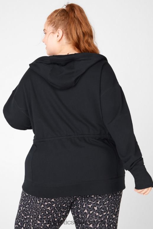 femmes sweat à capuche oversize leah B0B6R2560 noir Fabletics