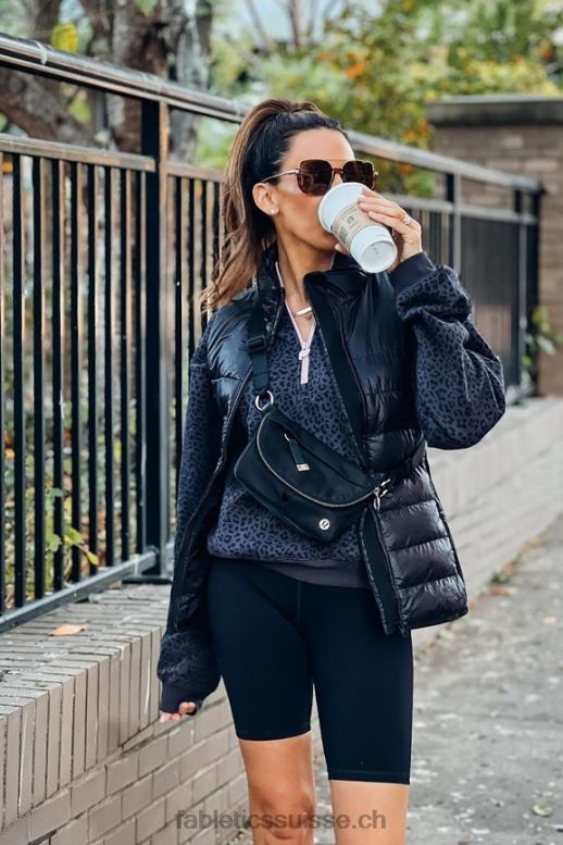 femmes sweat molleton 1/2 zip pour toujours B0B6R2498 étain bicolore léopard/orchidée Fabletics