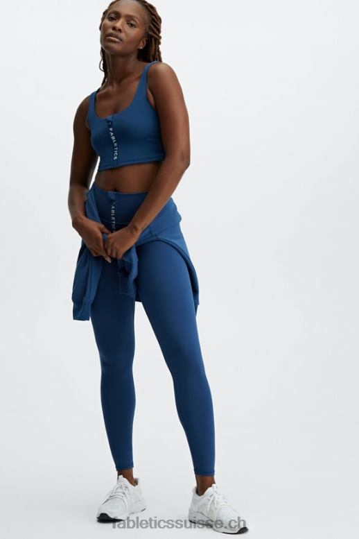 femmes sweat ras du cou écologique B0B6R2479 pivoine marine/denim délavé Fabletics