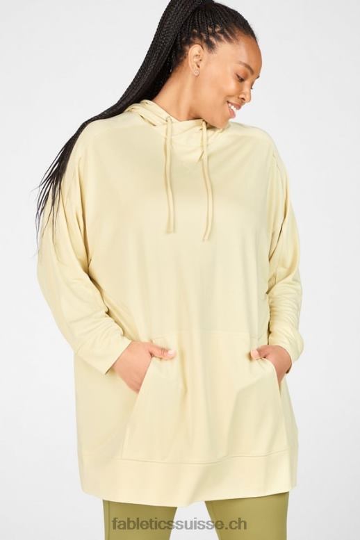 femmes tunique à capuche B0B6R2567 brume sauge Fabletics